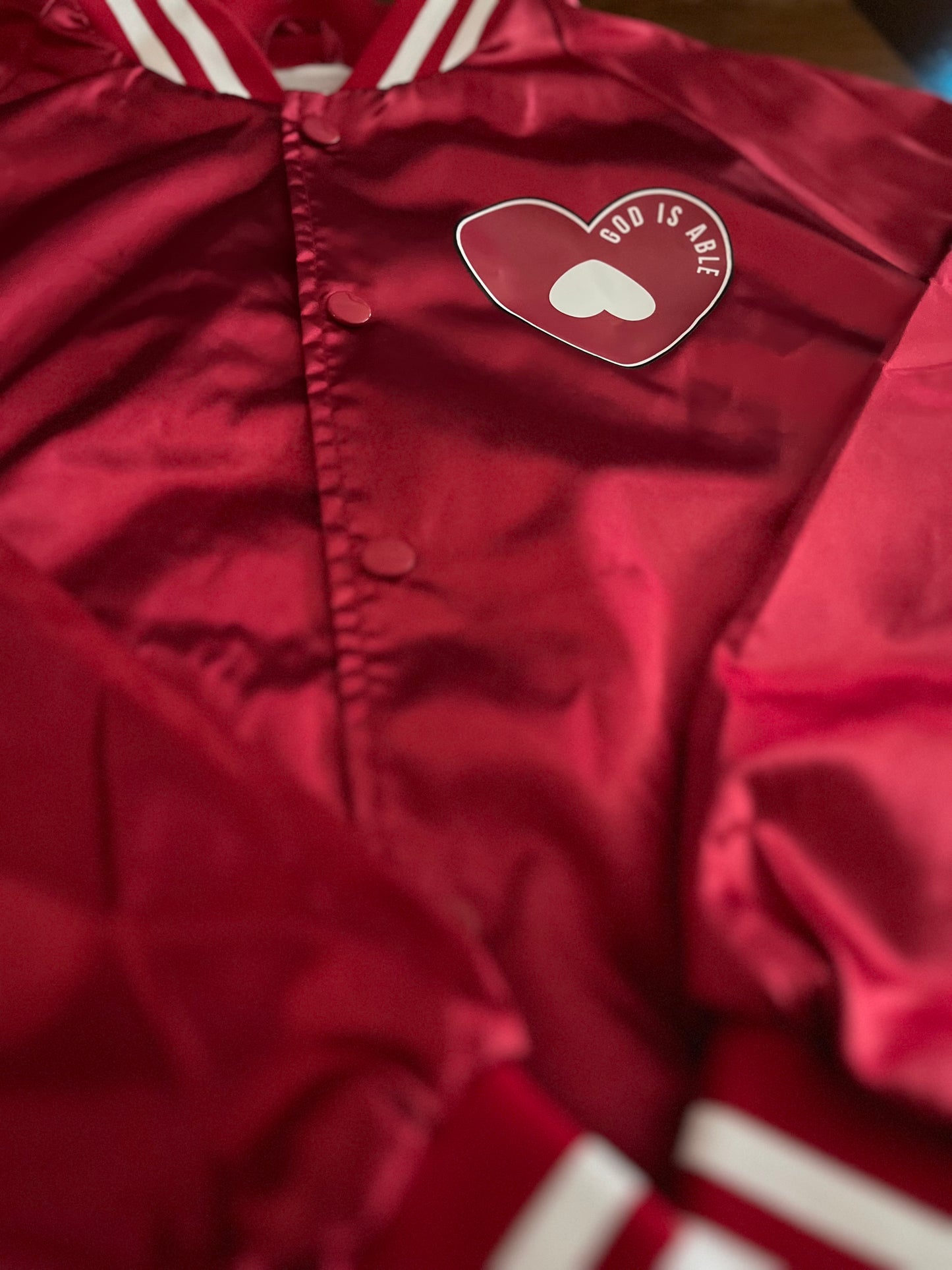 Satin Reds Pray For Your Homies-Jacket
