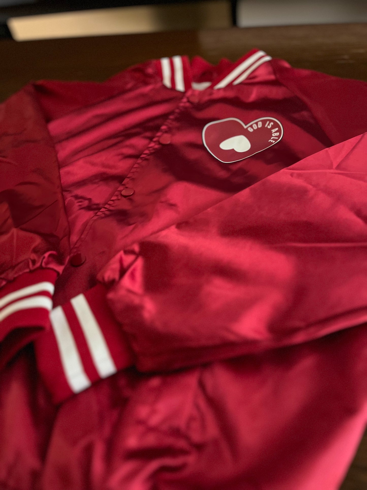 Satin Reds Pray For Your Homies-Jacket